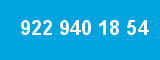 922 940 18 54 922 940 18 54